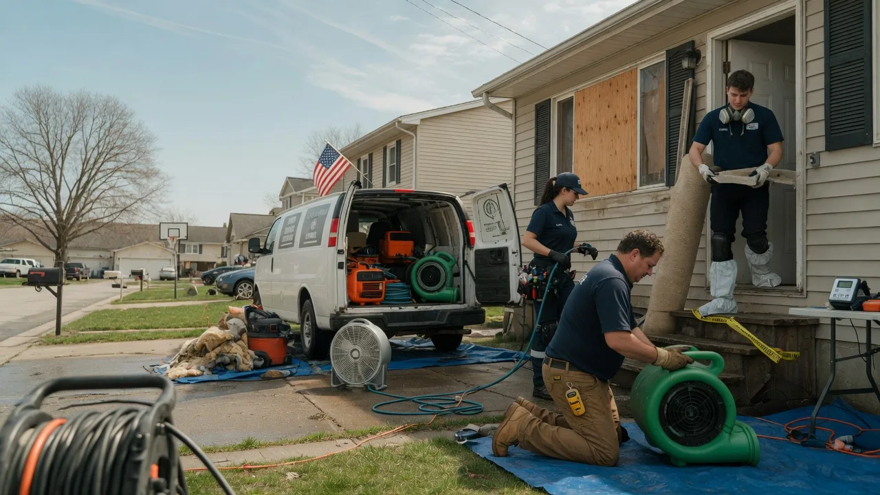 Water Damage Restoration in Penfield, IL near me
